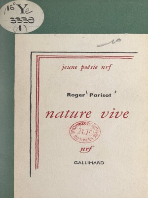cover image of Nature vive